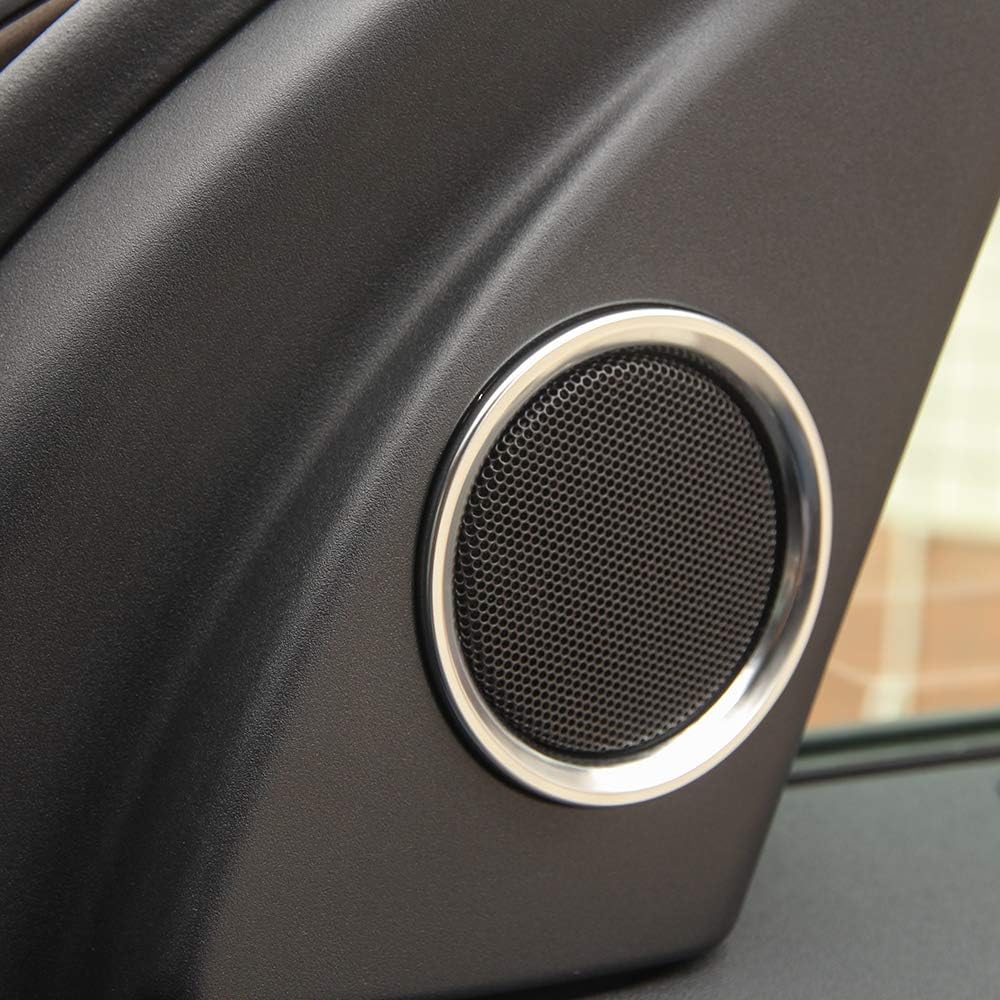 ABS Chrome Side Door Audio Speaker Decoration Ring For Land Rover Discovery Sport 2015-2017 Car Parts 6pcs