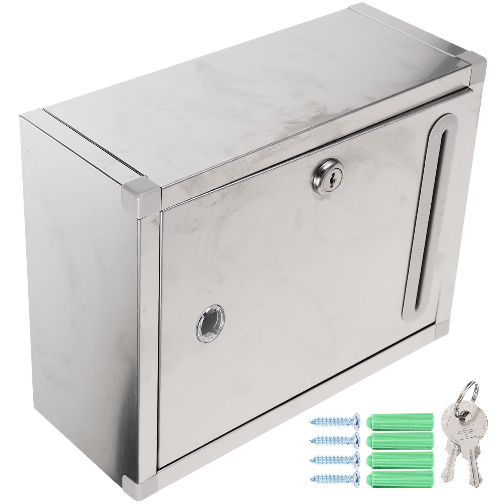 Boîte aux Lettres Pratique pour Maison et Bureau GALPADA en Acier Fixation Façade Extérieure