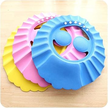 YATRI CART Baby Safe Shampoo Shower Bathing Protection Soft Shower Cap Hat Wash Hair Shield for Children Kids to Keep The Water Out of Their Eyes & Face