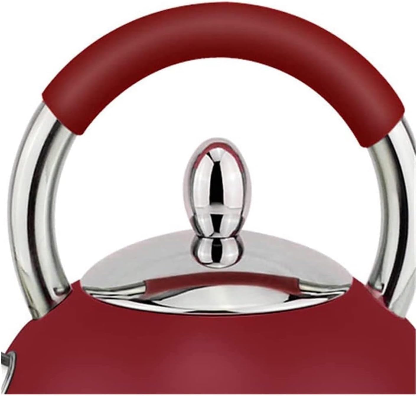 Stainless Steel Tea, Tea Kettle, Tea Kettle 3.0L Large Capacity Whistle Kettle Gas Boiler(Red)