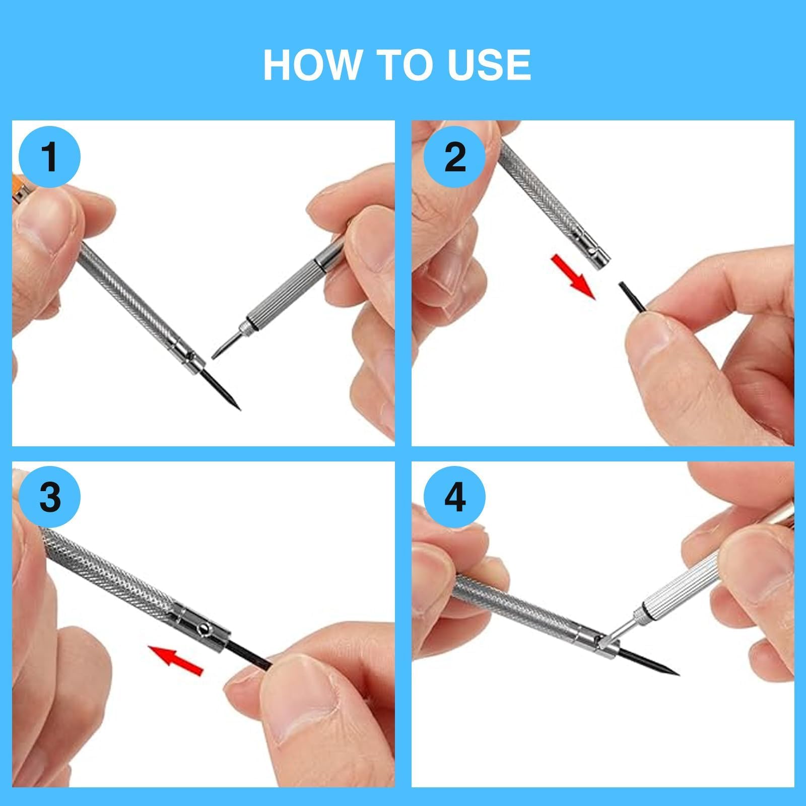 GIONAR 21Pcs Watch Screwdriver Set,0.6-1.6 mm Precision Screwdriver Kit - Image 4
