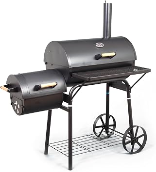G21 BBQ Big, Smoker with Smoker Chamber, Thermometer, 2 Grill Surfaces,