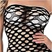 Mujer Malla Lencería Una Pieza Negro, Sexy Mini Vestido de Tubo Fishnet...