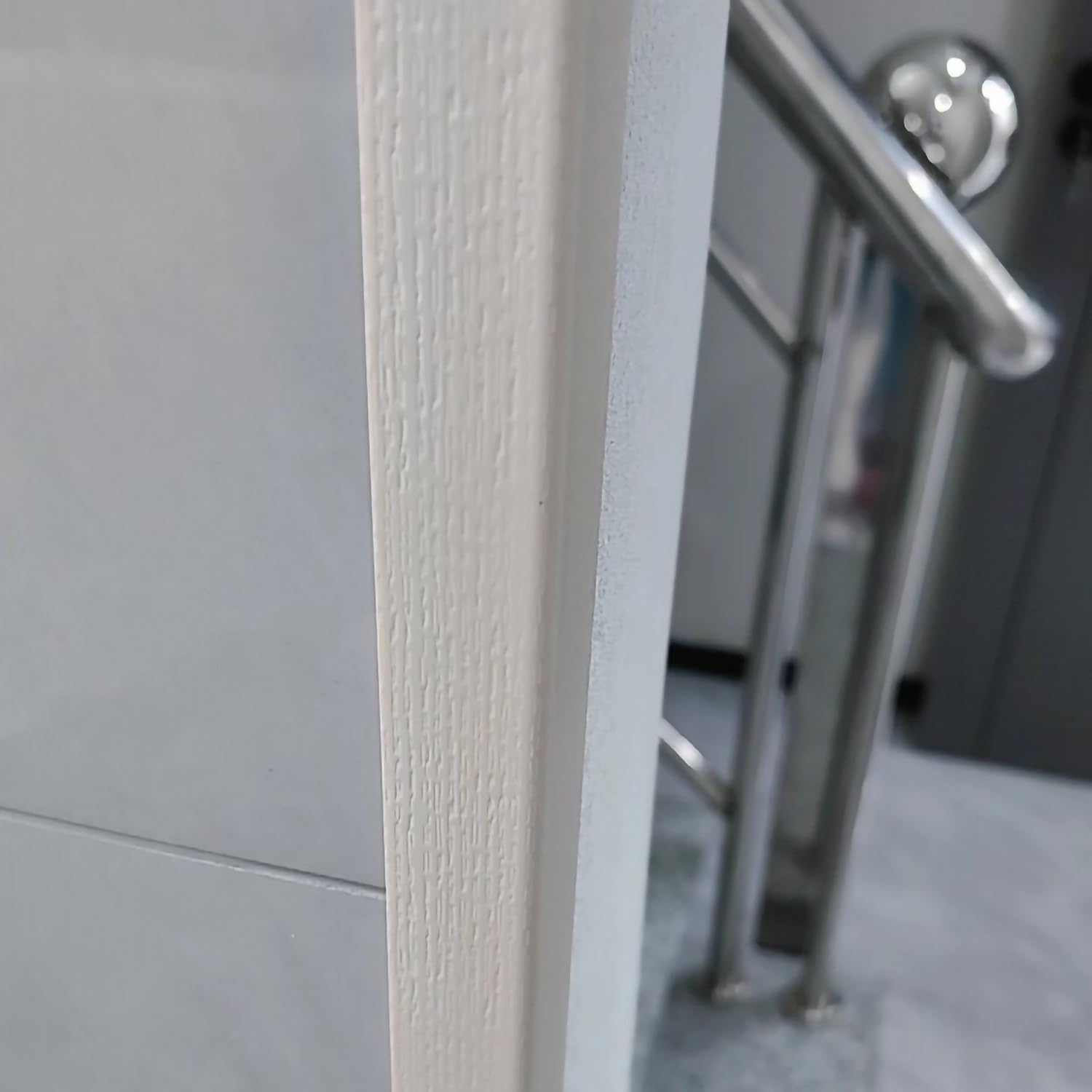 Sztywne listwy narożnikowe z PVC, Ochraniacz narożników ściennych z PCV 180 cm Samoprzylepny Wiele rozmiarów Biały Beżowy 4 szt. 6(White 6 Pack,180x2.5cm)