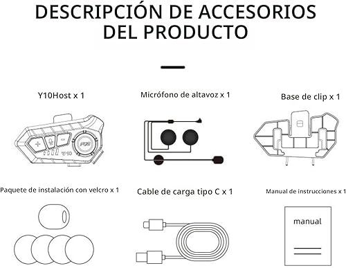 Miniatura 9 de Auriculares inalámbricos para casco de motocicleta con sonido de alta fidelidad, cancelación de ruido, batería de 25 horas, micrófono de pluma,
