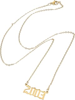 Em Presentes De Lembrança Jóias De Aço Inoxidável Gargantilha Digital Delicada Corrente De Clavícula Temperamento Retrô Vintage Colar Presentes Em Memória Presentes Memoriais