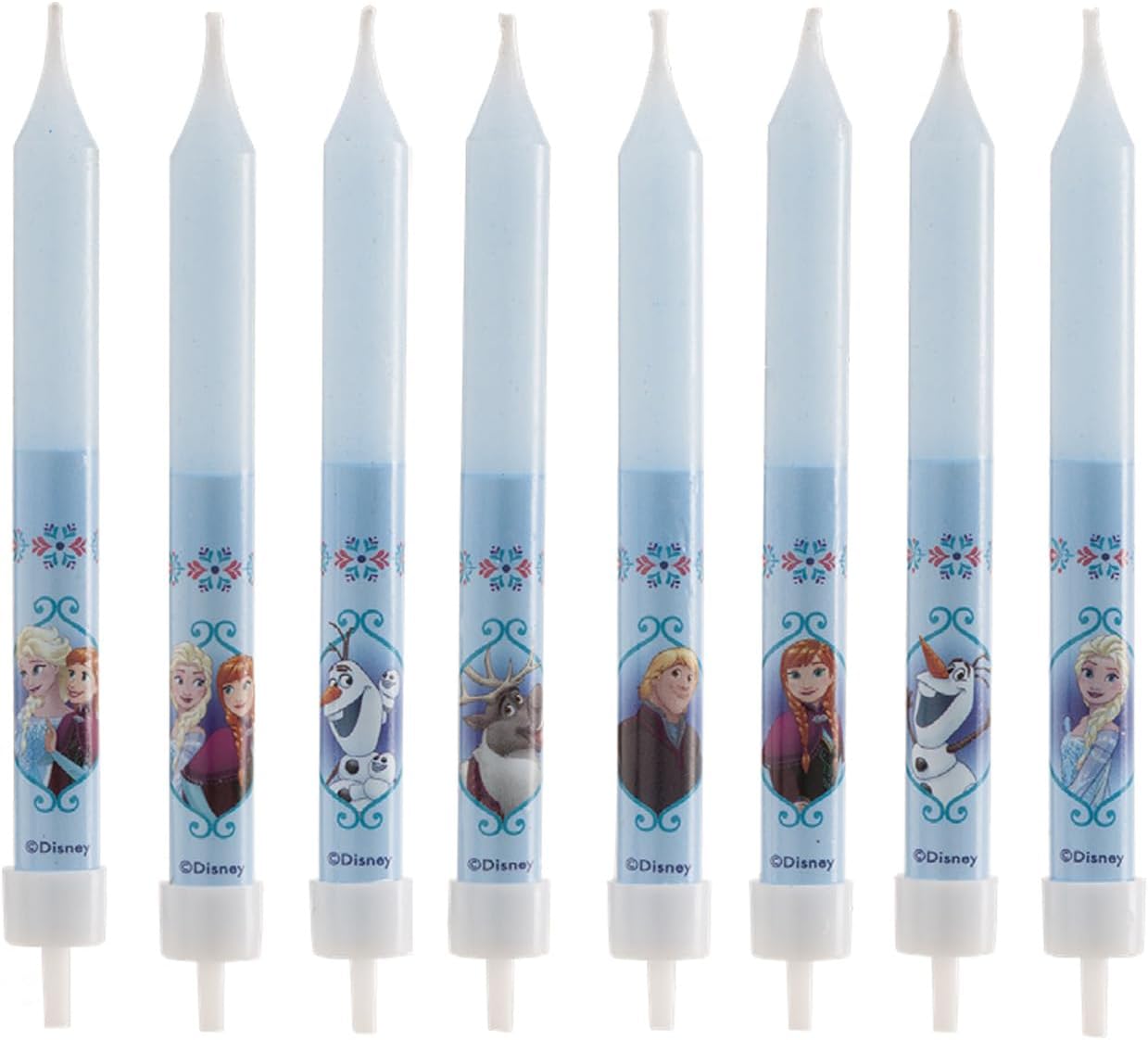 Frozen Birthday Candles Pack of 8