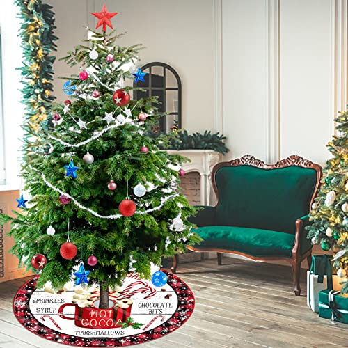 Christmas Decorations For Tree, Christmas Tree Skirt Soft Plush Xmas Tree Skirts Floor Mat Ornaments For Party Home Festival Decorations Christmas Floor Mat #TOP2