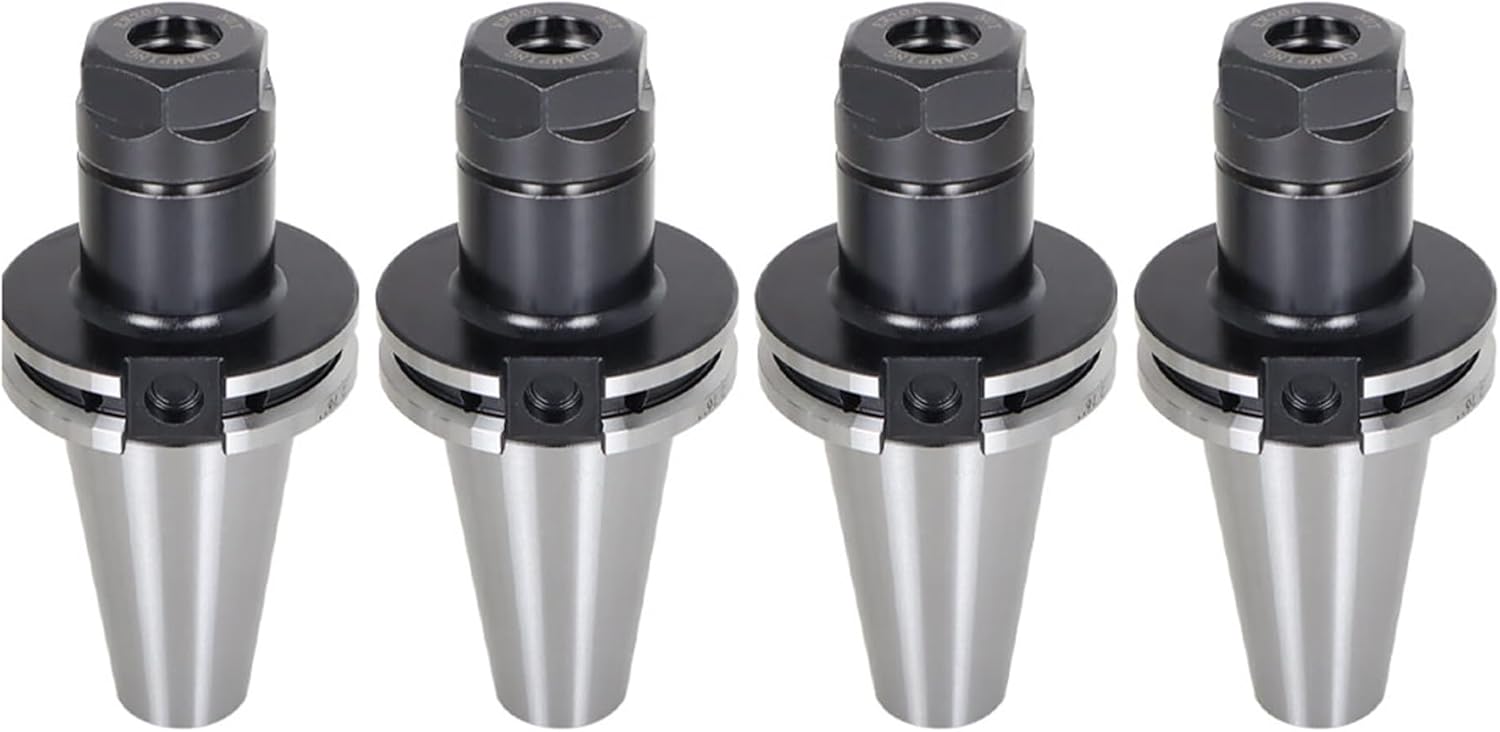 kimllier 3Pcs Collet Chuck Toolholder Set CAT40 X ER20 Steel Collet 4 Inch 5/8-11 Thread For CNC Engraving Machines, Milling Machines, Lathes