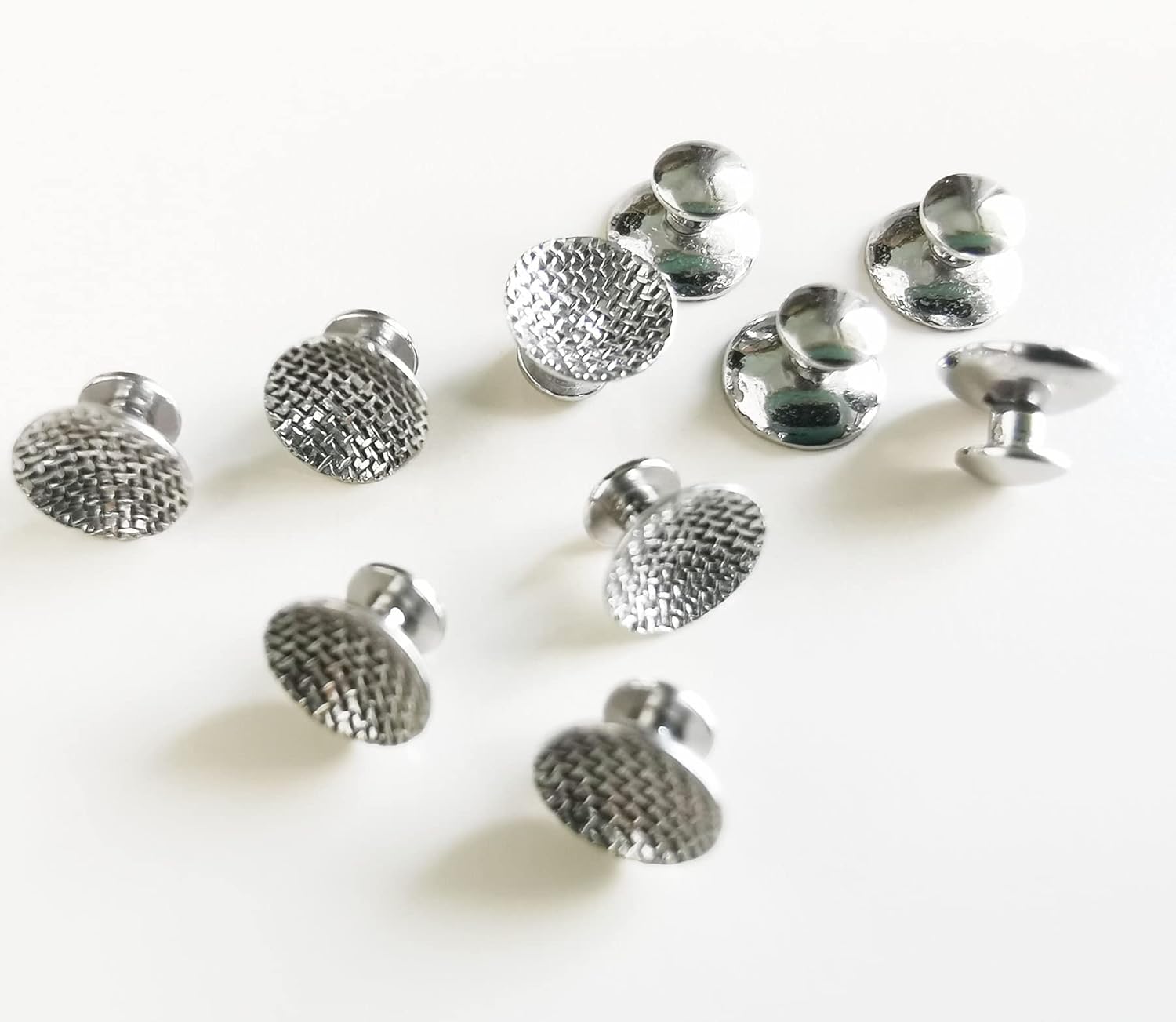100 Pcs DentalTech Dental Orthodontic Braces Lingual Buttons Bondable Round Mesh Base,10pcs/Pack