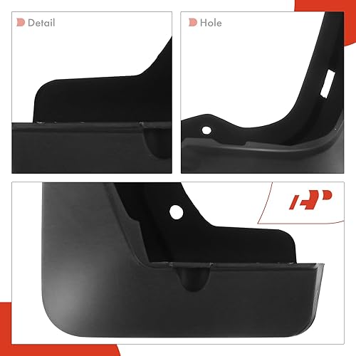 Miniatura 7 de A-Premium Juego de 4 solapas de barro, protectores contra salpicaduras, guardabarros con kits de herrajes, accesorios compatibles con Cadillac XT6