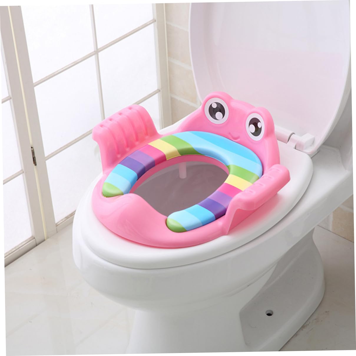 Sedile WC con bambino assistito Sedile WC per vasino con cuscino staccabile per ragazzi e ragazze