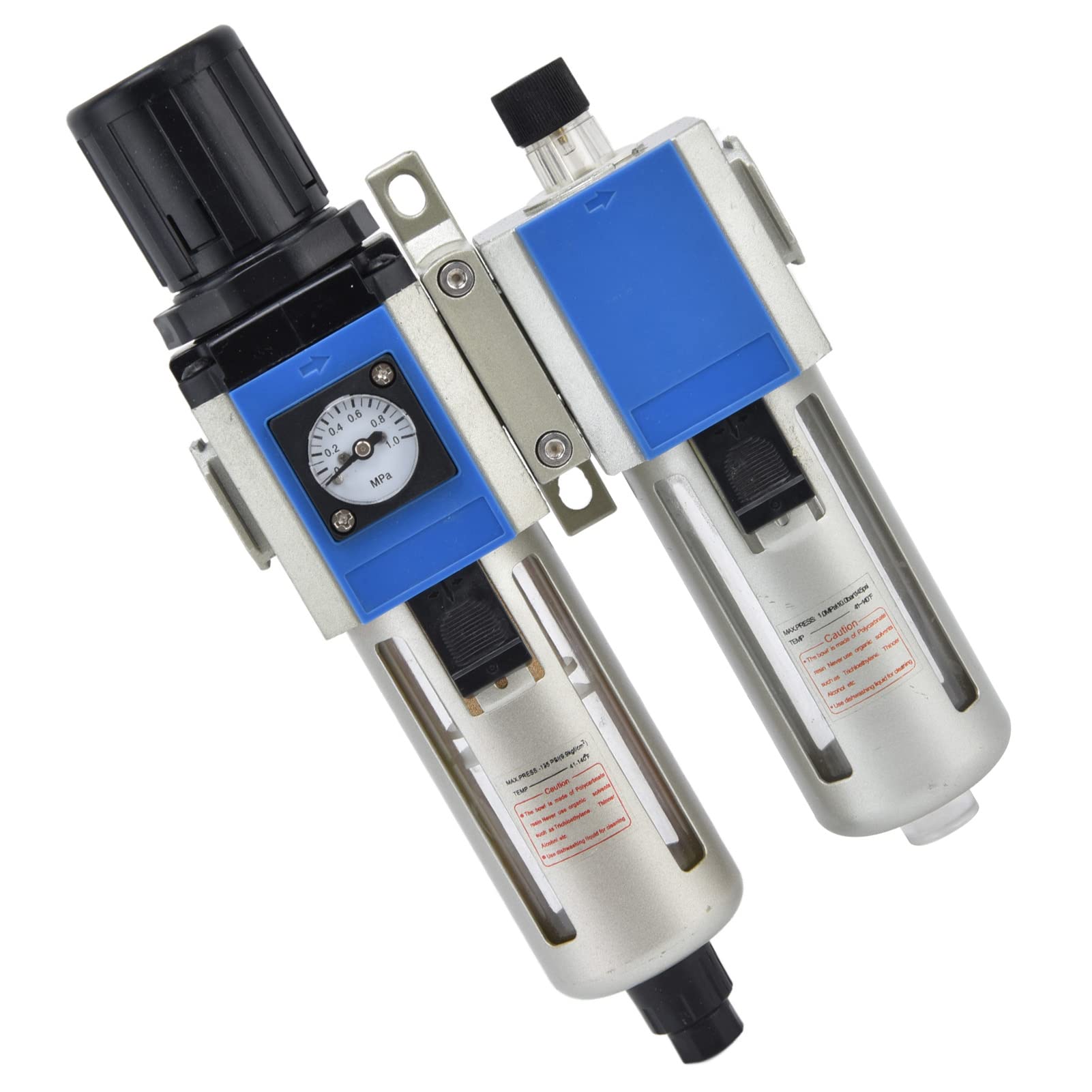 Luftkompressor-Durchflussfilter, Druckregler, Öler, kombinierter Öl-Wasser-Abscheider (GFC300-08)