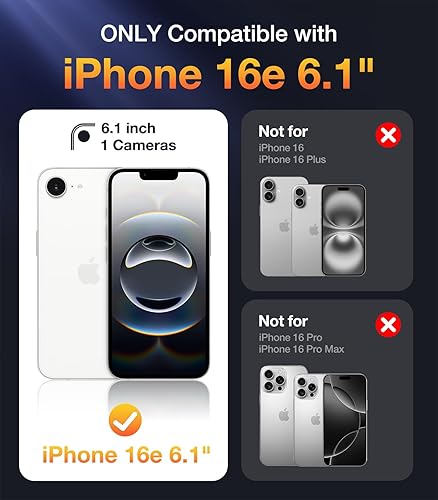 Miniatura 127 de Diaclara - Funda diseñada para iPhone 14 Pro Max, resistente, de cuerpo completo, con protector de pantalla sensible al tacto y antiarañazos + Blanco