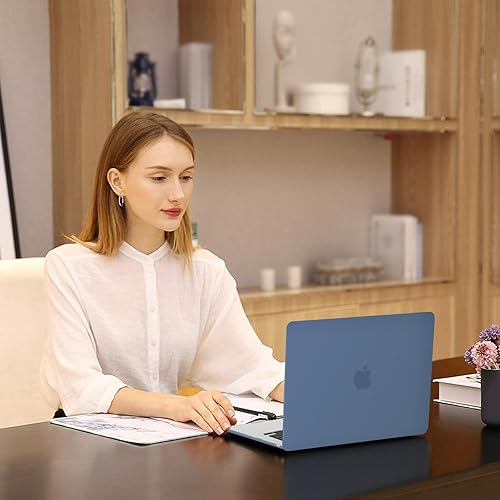 Miniatura 67 de MOSISO Funda compatible con MacBook Air de 15 pulgadas M4 M3 M2 2025 2024 2023 versión A3241 A3114 A2941 con Touch ID, funda rígida de plástico