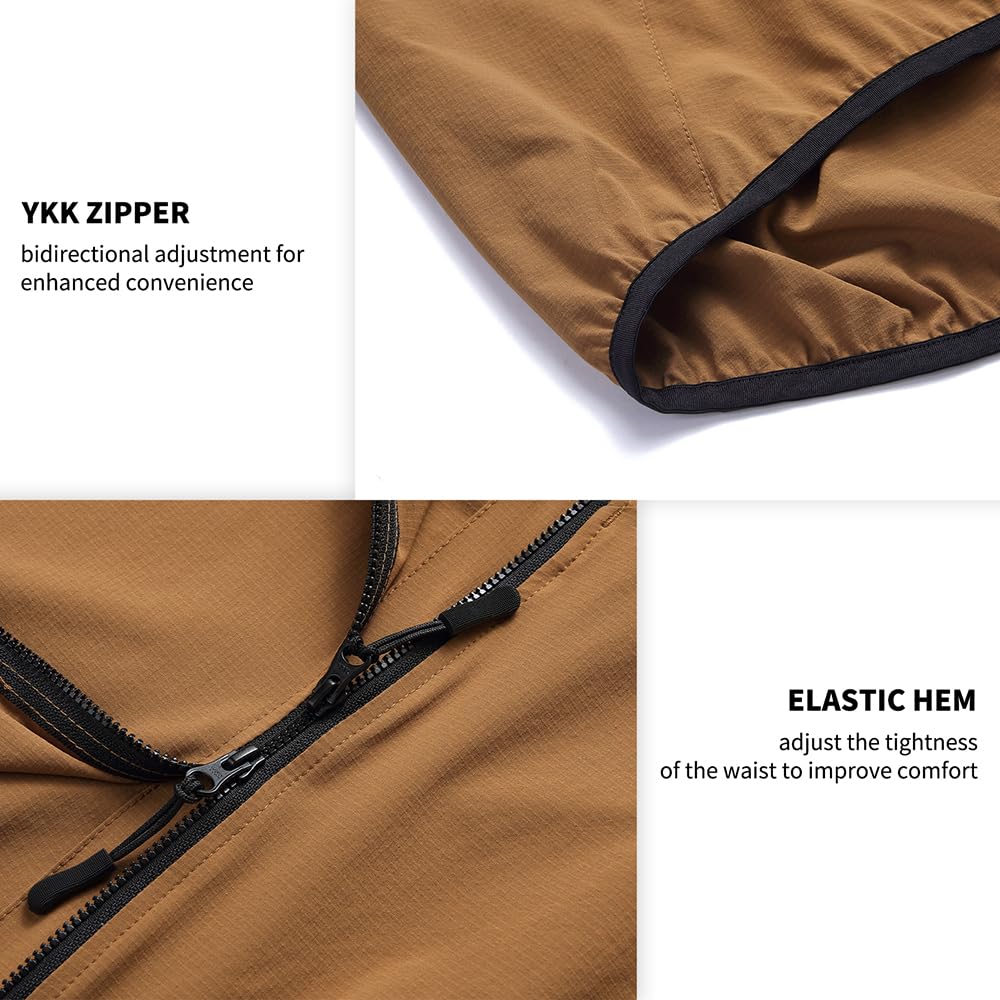 Chaqueta De Ciclismo Cortavientos Hombre Mujer, Impermeable Transpirable Chaqueta De Ciclismo Ligera, Reflectante Exteriores Chaqueta De Running Duradera Al Agua Chaqueta De Lluvia