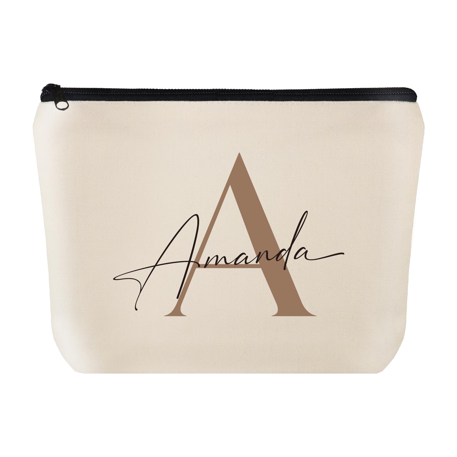 Party to Be Custom Travel Makeup Bag with Initial & Name, Bridesmaids Gifts, Personalized Cosmetic Bag for Bridal Shower Gift, Birthday Gift for Girls