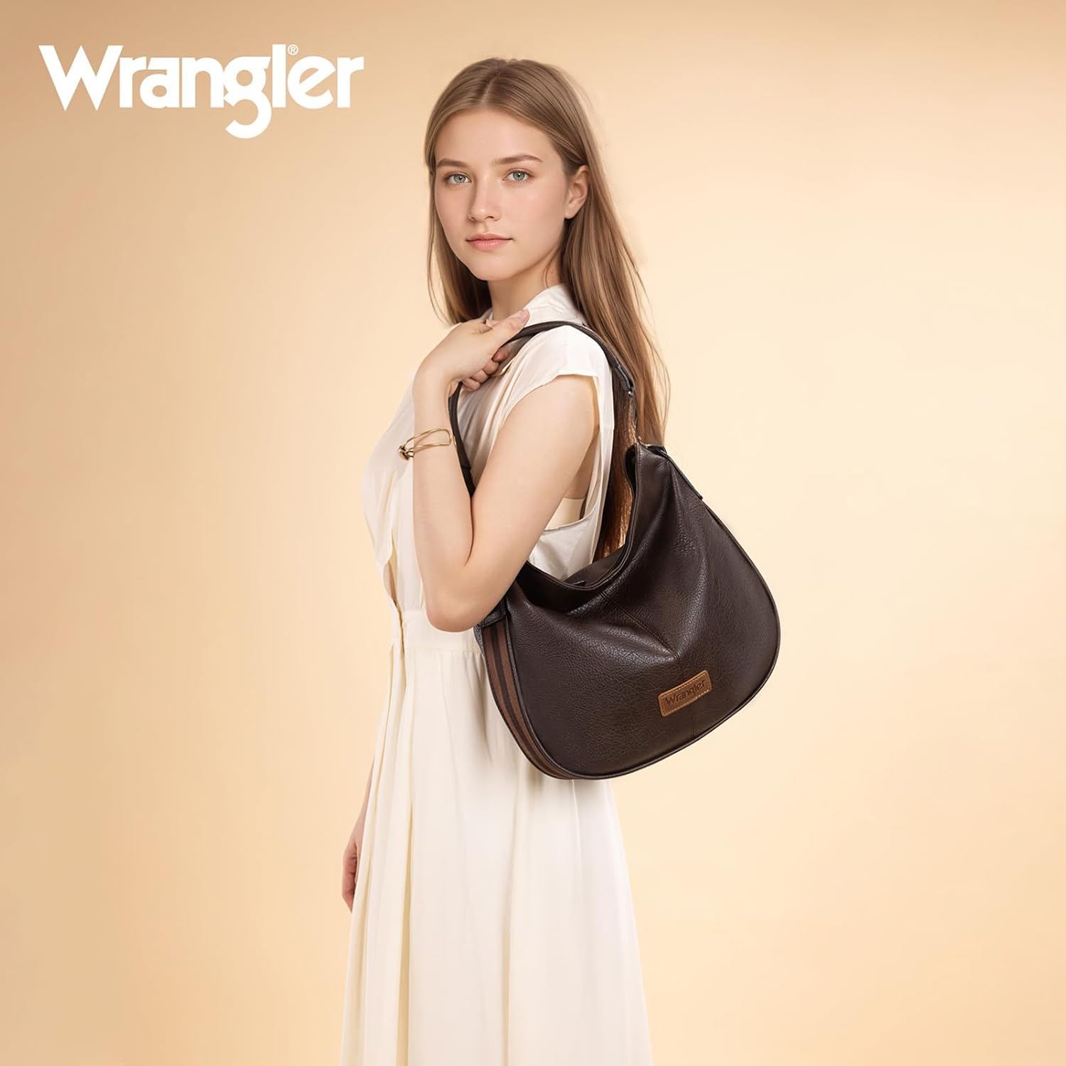 Wrangler Hobo Bags Large Crossbody Bag for Women Shoulder Purse Handbags with Adjustable Strap - Image 4