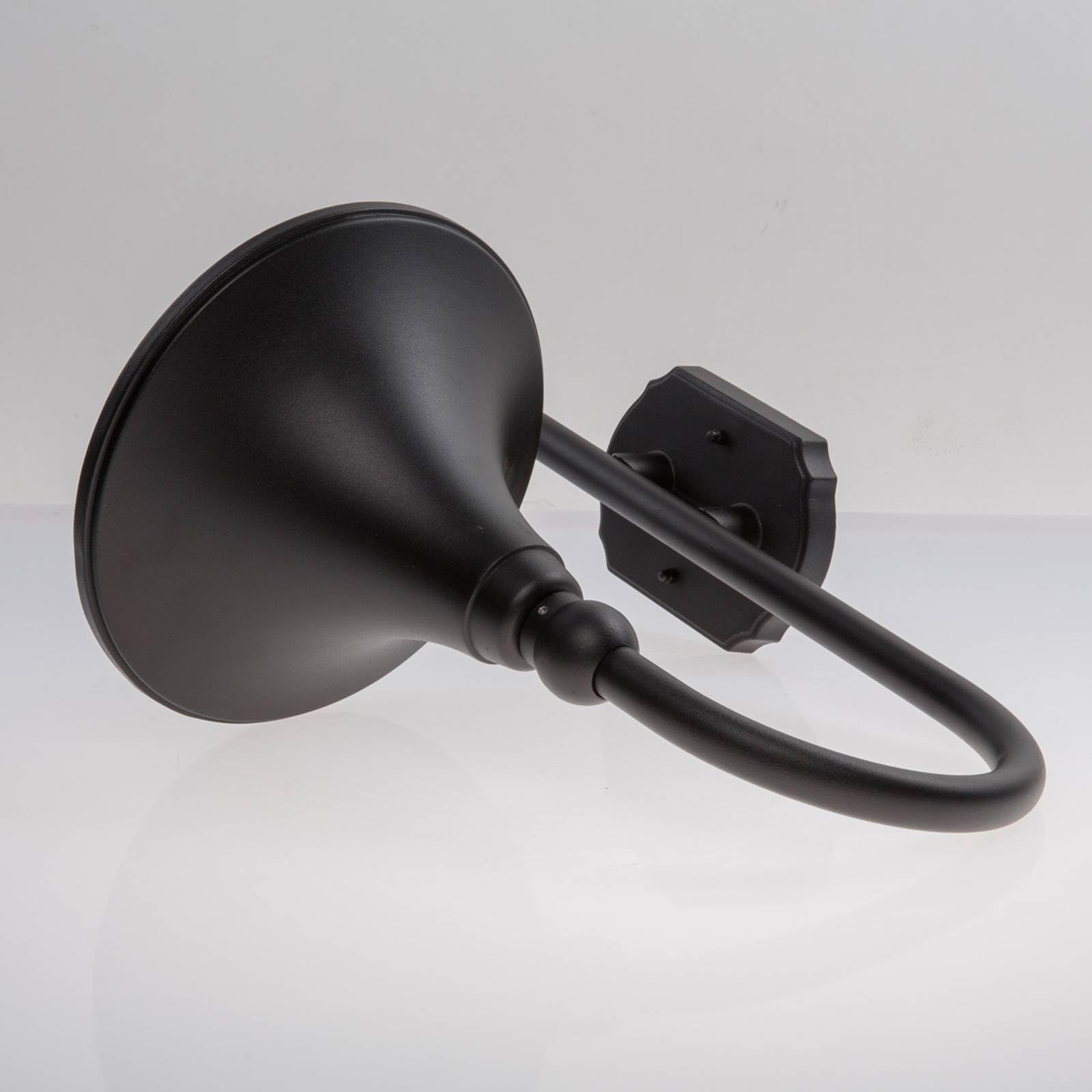 Lindby Applique Exterieur Daphne à intensité variable (Moderne) en Noir Aluminium (1 lampe,à E27), Murale Luminaire Lampe Jardin Eclairage