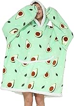 Blanket Hoodie,Wearable Blanket,Sweatshirt Blanket,Oversized Hoodie,Comfy Blanket Sweatshirt,Sweater Blanket,Sherpa Cozy Giant Hoodie Blankets for Women Men Adults Kids (Avocado, Adult)