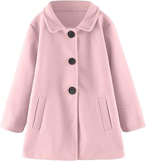 Sobretudo de lã quente para bebês meninas, sobretudo de inverno para uso externo, sobretudo