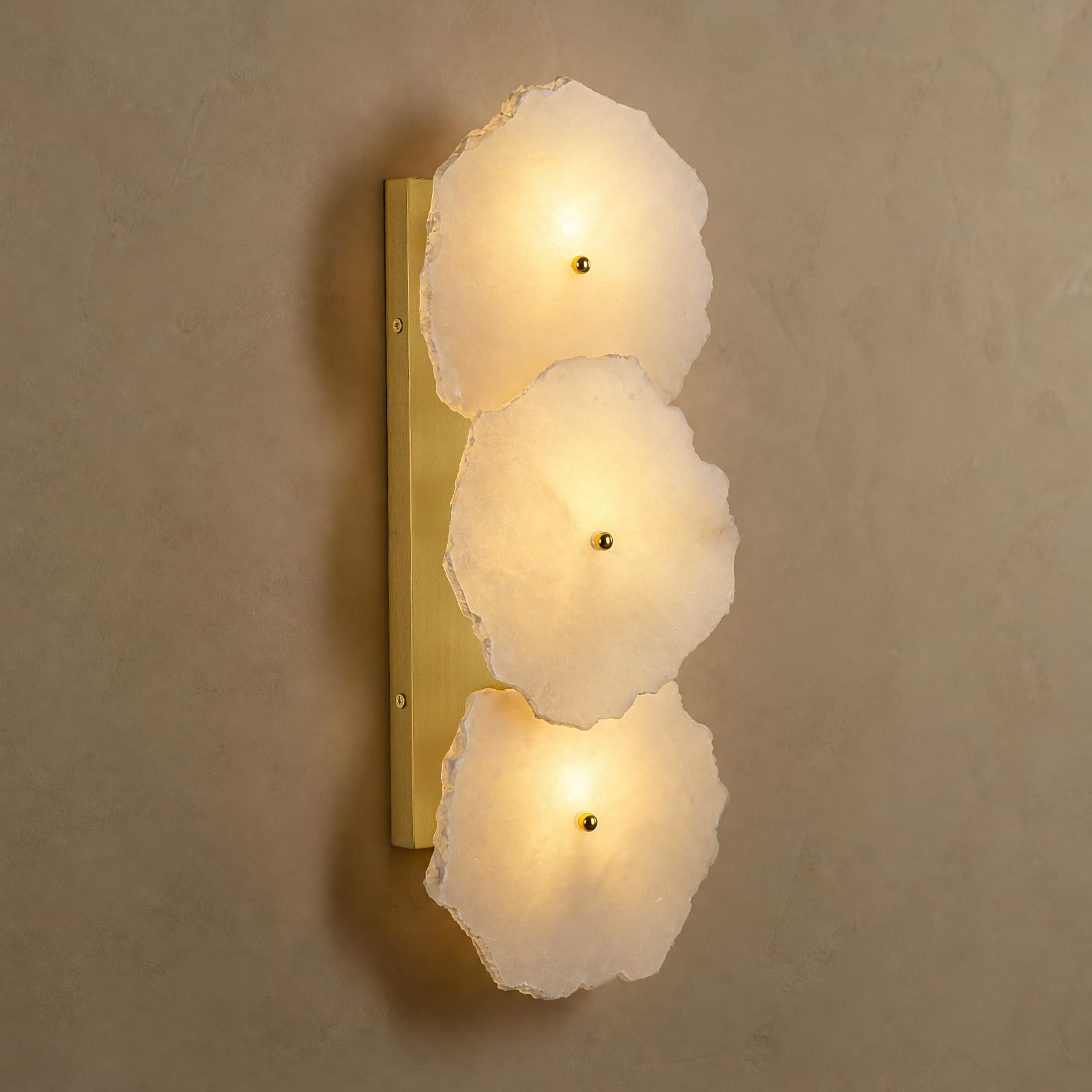 Photo 1 of Sucelating 2-Light Alabaster Wall Sconce