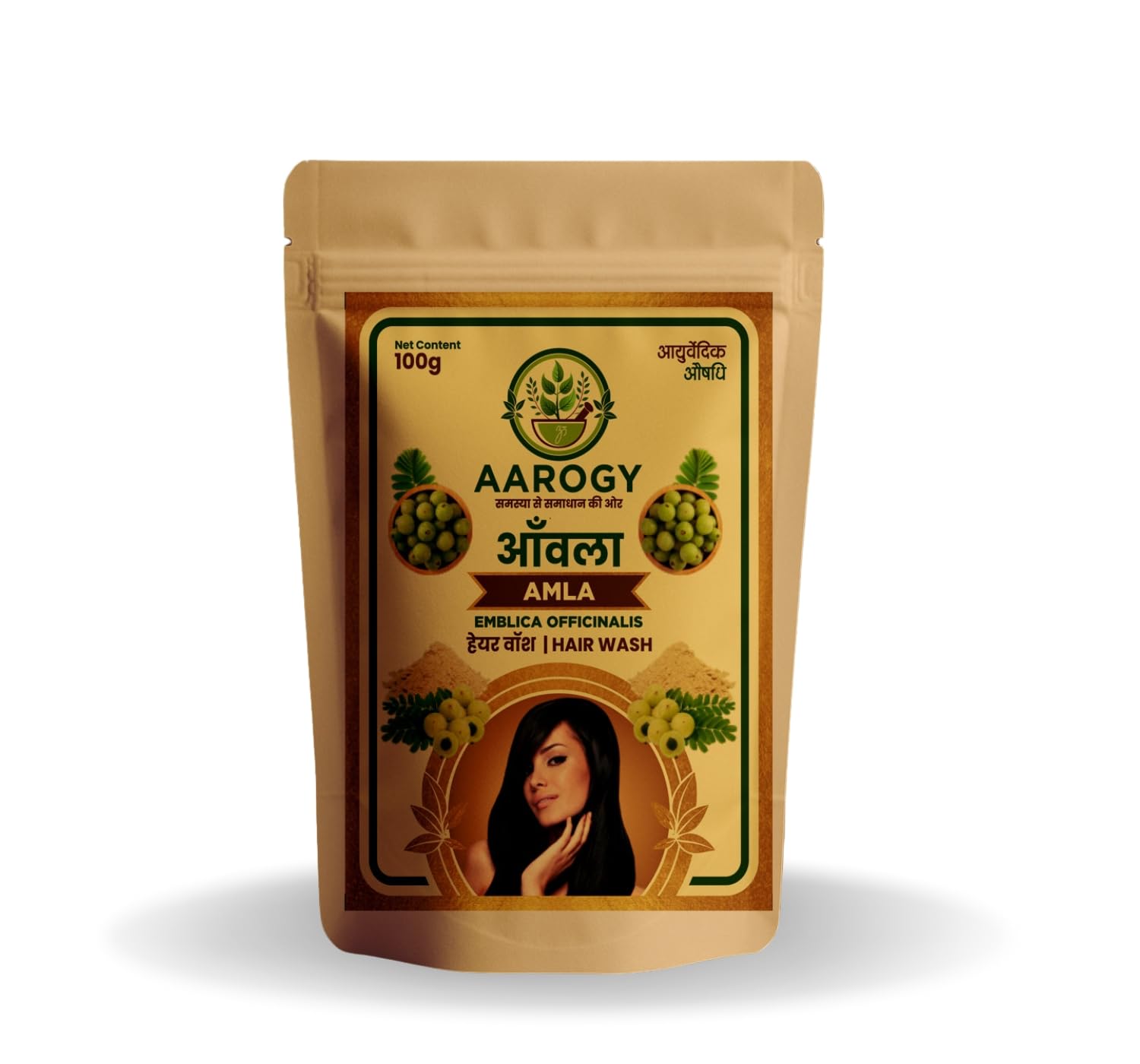Amla Hair Wash Powder, Ayurvedic, Sulphate & Paraben Free, for All Hair Types, 100g-picture-55