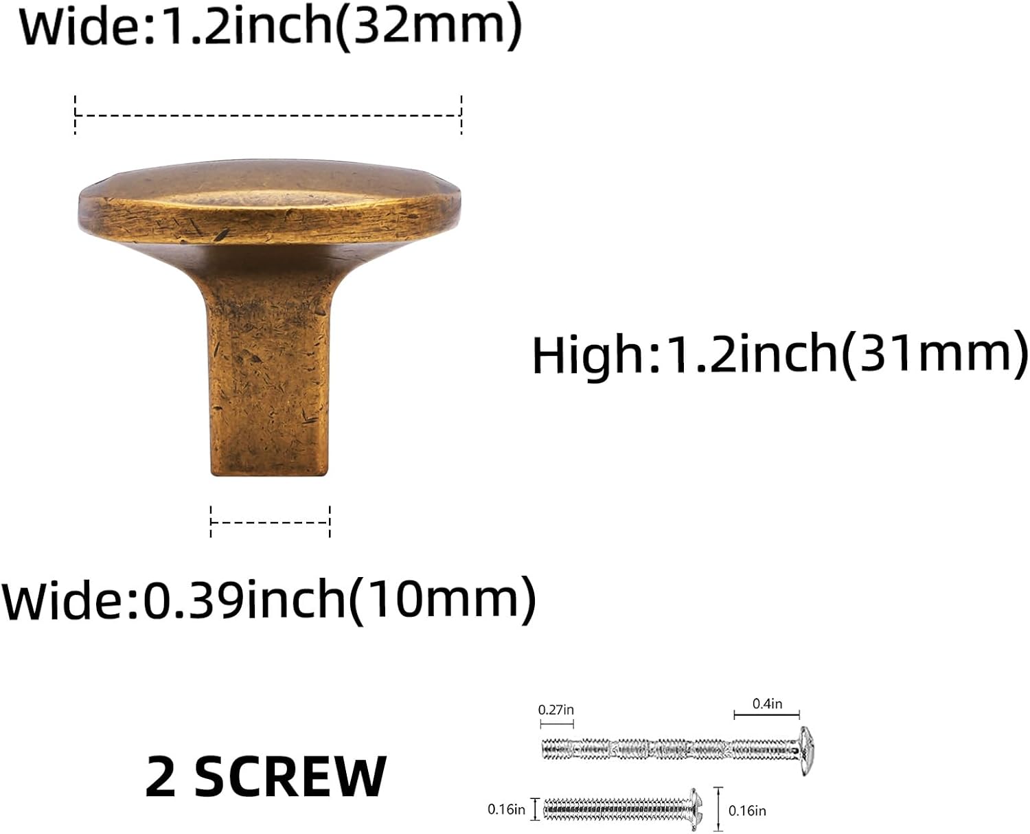 10 Pack Kitchen Cabinet Handles Antique Brass Cabinet Knobs Vintage Drawer Knobs Kitchen Hardware