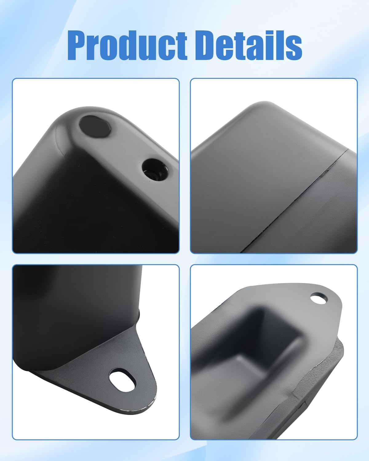 Rear Bump Stops, Axle Snubber, Rear Leaf Spring Jounce Bumpers Fit for Jeep Wrangler YJ 1995, 1994, 1993, 1992, 1991, 1990, 1989, 1988, 1987 Black 1 Pair Left and Right