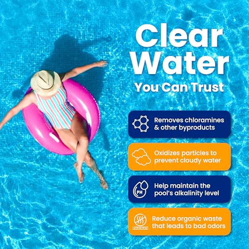 Image of POOL SHARK 68% Calcium Hypochlorite Pool Shock | 1lb (12 Pack) Bags Chlorine Granules | Pool Shock Treatment for Swimming Pools | Inground & Above Ground Pool Cleaning, Fast-Acting Chlorine Shock