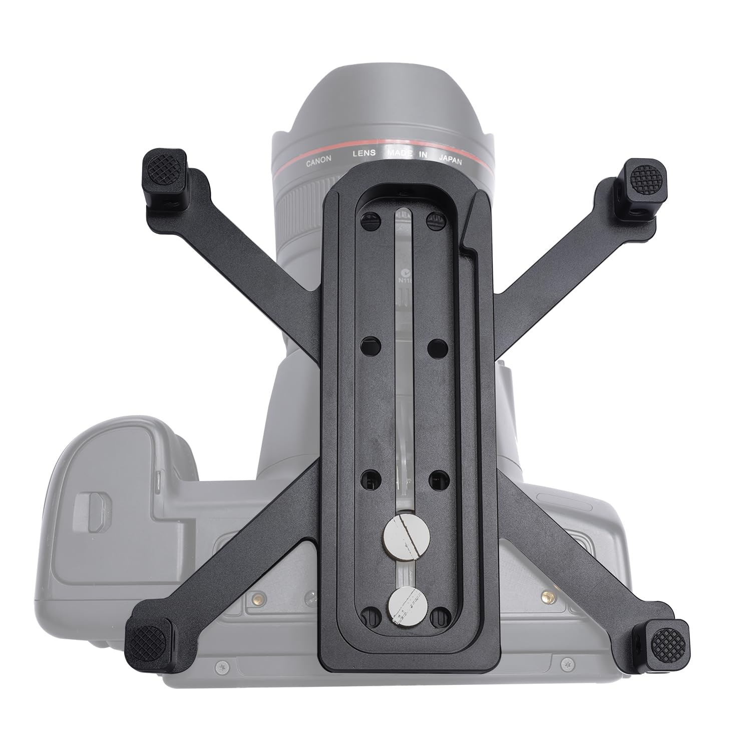 NICEYRIG Piastra a sgancio rapido per fotocamera, compatibile con treppiede universale per fotocamera DSLR con supporto stabile a quattro piedi, design anti-torsione e antiscivolo