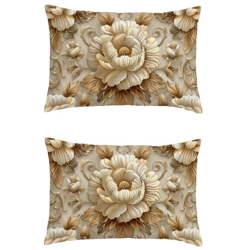 Taie oreiller rectangulaire fleur imperméable pour rénover et protéger un salon de jardin usé