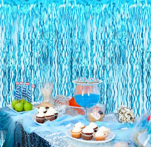 GOER Metallic Tinsel Foil Fringe Curtains Party Photo Backdrop Party Streamers for Birthday,Graduation,New Year Eve Decorations Wedding Decor - Image 8
