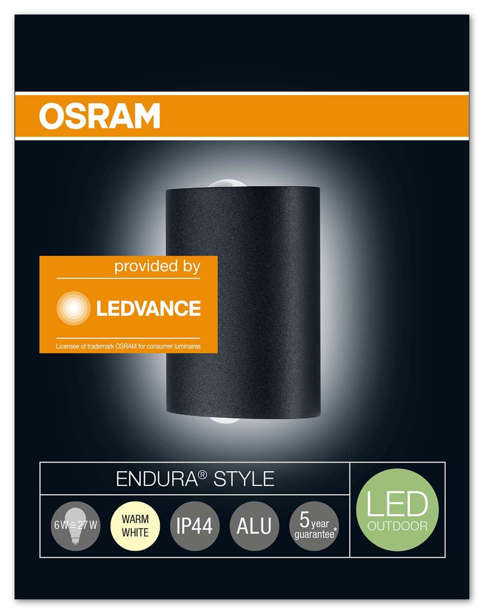 OSRAM 4058075123151 Luminaire, Aluminium, 6 W, Gris Foncé