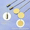 60Pcs Flat Round Tray Lapel Pin for Craft,Gold Safety Stick Pins Stainless Steel Brooch Pin Needle Suit Tie Hat pin Scarf Badge for DIY Costume Jewelry Making Accessories #5