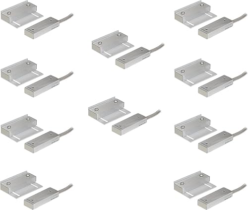 Miniatura 3 de Seco-Larm SM-4601-L3Q - Juego de 3 interruptores de contacto magnéticos industriales de gran hueco, espacio de operación de 3 pulgadas NONC, bucle