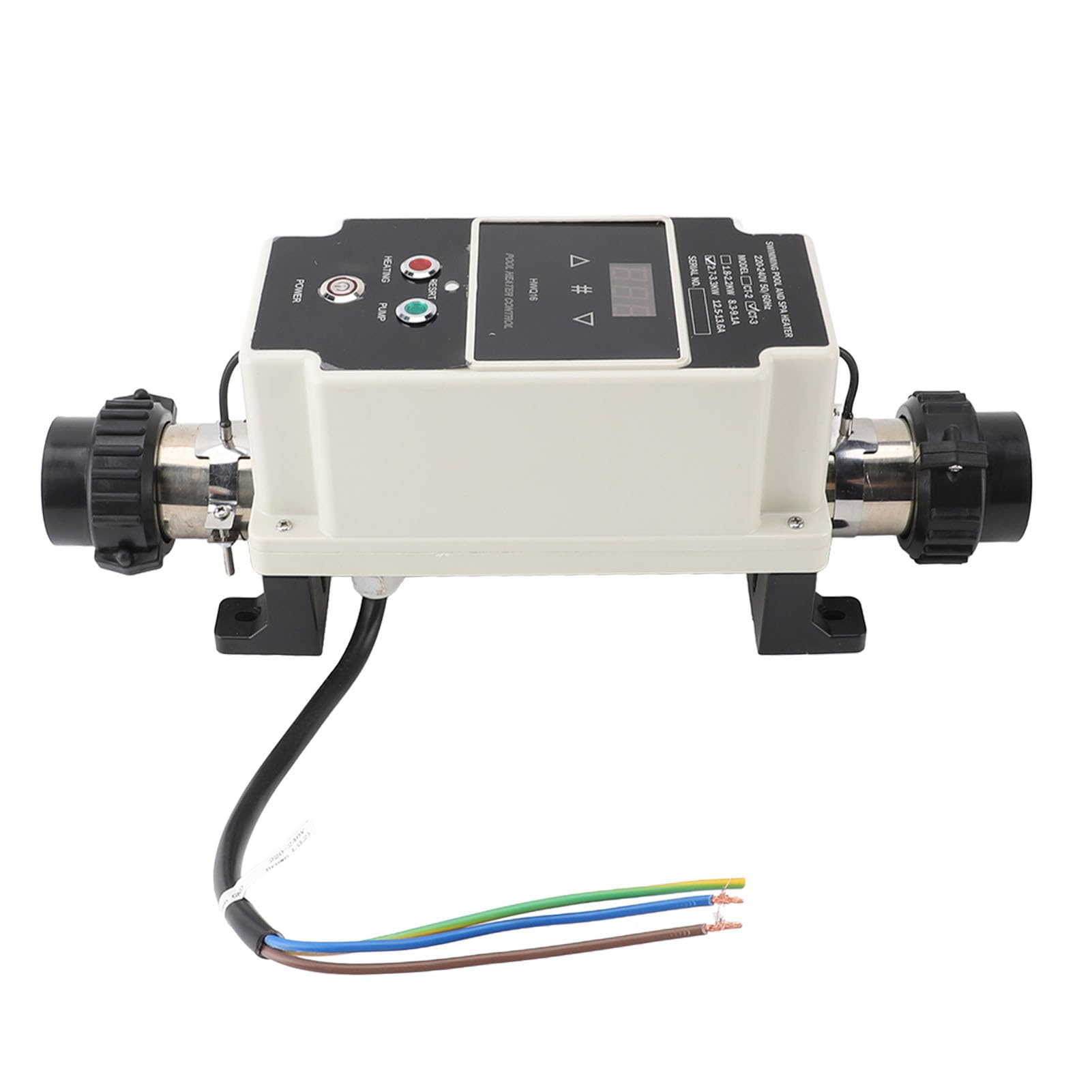 Podgrzewacz Basenowy o Mocy 2,7 ​​do 3,3 KW Elektryczny Podgrzewacz Wody w Basenie Termostat do Wanny z Hydromasażem z Cyfrowym Wyświetlaczem do Wanny z Hydromasażem Wanna z