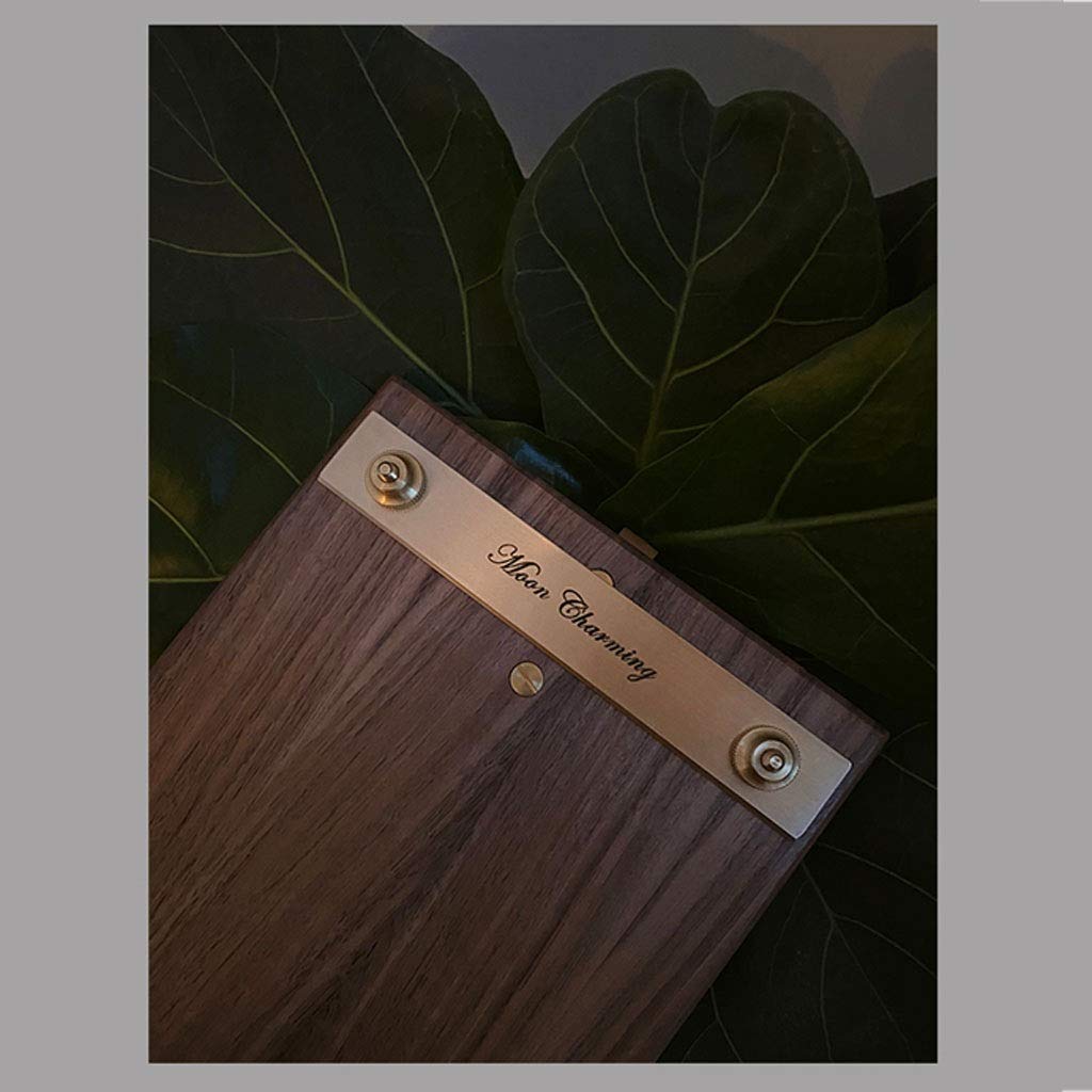 Mappe A4 Wood Folder Board Pogrubione materiały szkolne Legal Pad Menu Tablica do pisania Materiały biurowe z wiszącym otworem klips do pisania Zwischenablage-Ordner