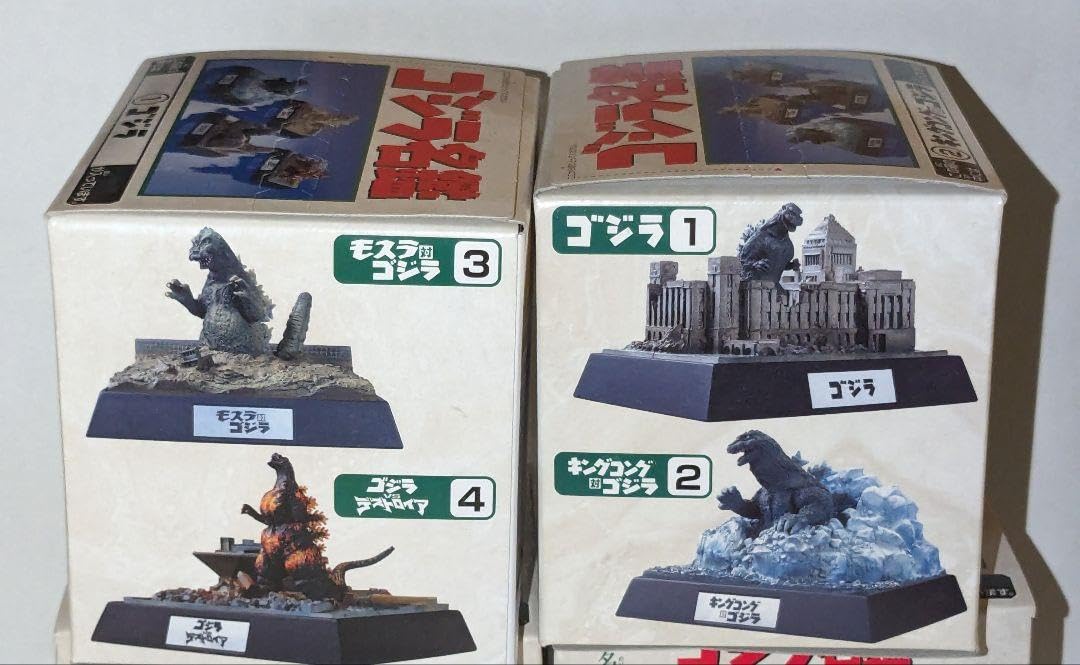 酒井ゆうじ監修ジオラマ　ゴジラ名鑑　全4種セット、未開封 酒井ゆうじ監修ジオラマ ゴジラ名鑑 全4種セット、未開封 2025年