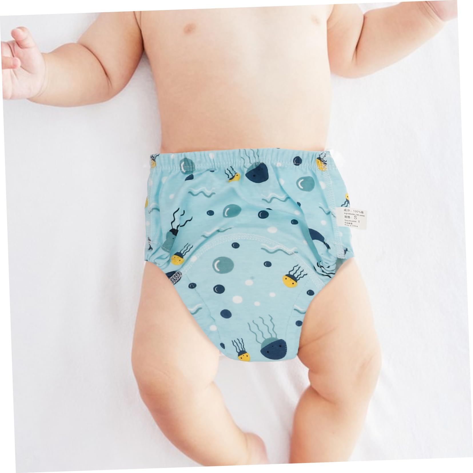 6 Stück-pack Wiederverwendbare Babywindelhosen aus Baumwolle Auslaufsicher Waschbar für 0-9kg Töpfchentraining für Babys