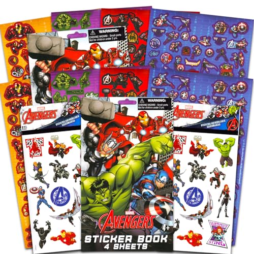 Marvel Store AVENGERS STICKERS FOR KIDS Avengers Party Favors Bundle With 200 Marvel Kawaii Stickers cover