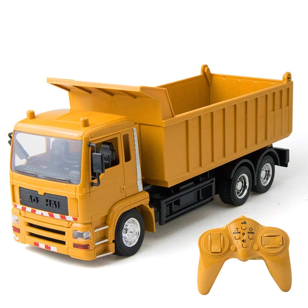 Remote Control Super Power Dump Car RC Engineering Truck Electric Car Model High Speed Car Birthday Christmas Gifts Electric Charger Car Boys Girls Kids Gifts Kids Toy (Size: 1 battery)