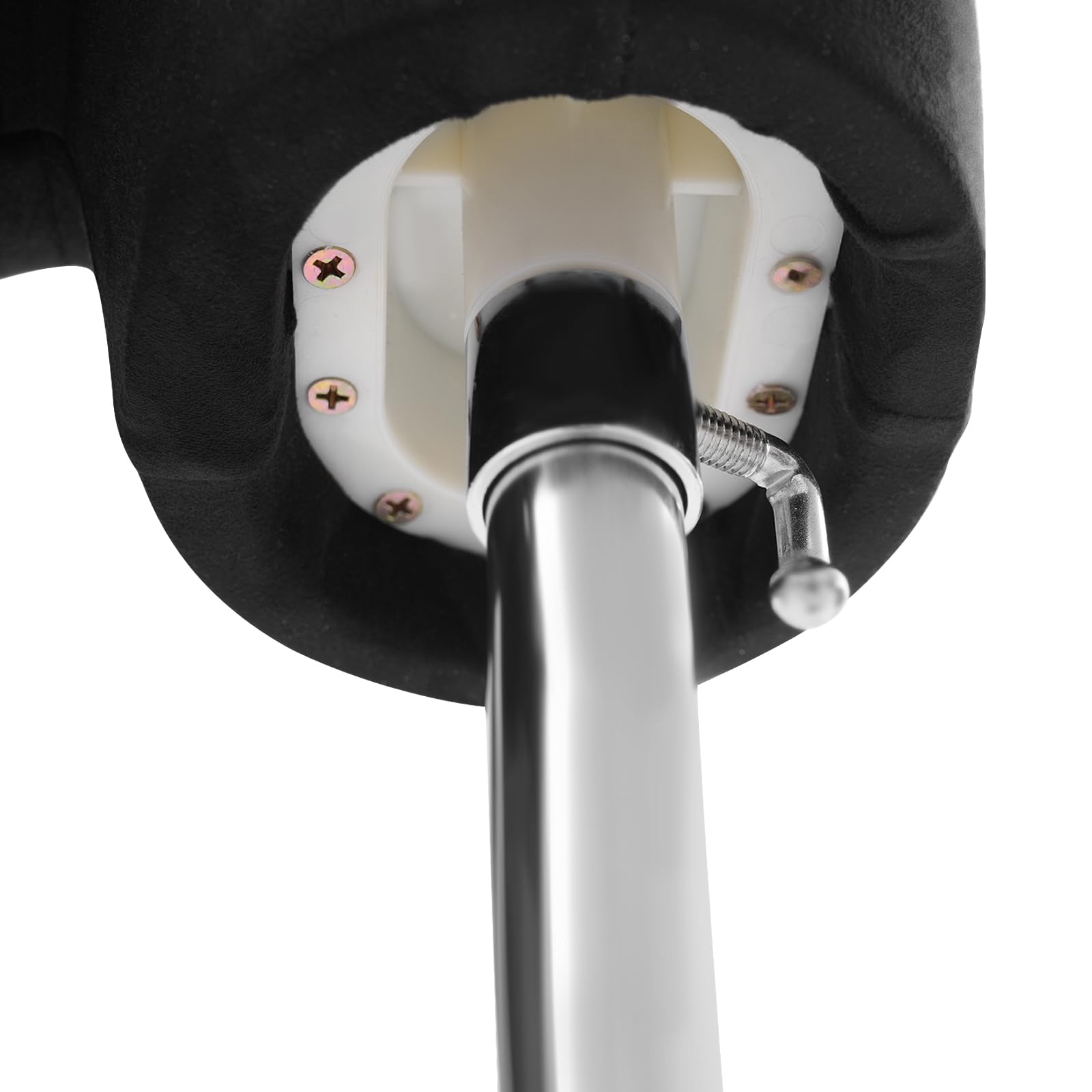 Schneiderpuppe, Schaufensterpuppe Weiblich Bügelpuppe mit Verstellbar Höhe 120-210cm, Abnehmbare Torso Annequin mit Wildleder Stoff für Ausstellen Kleidung, Silber+Schwarz