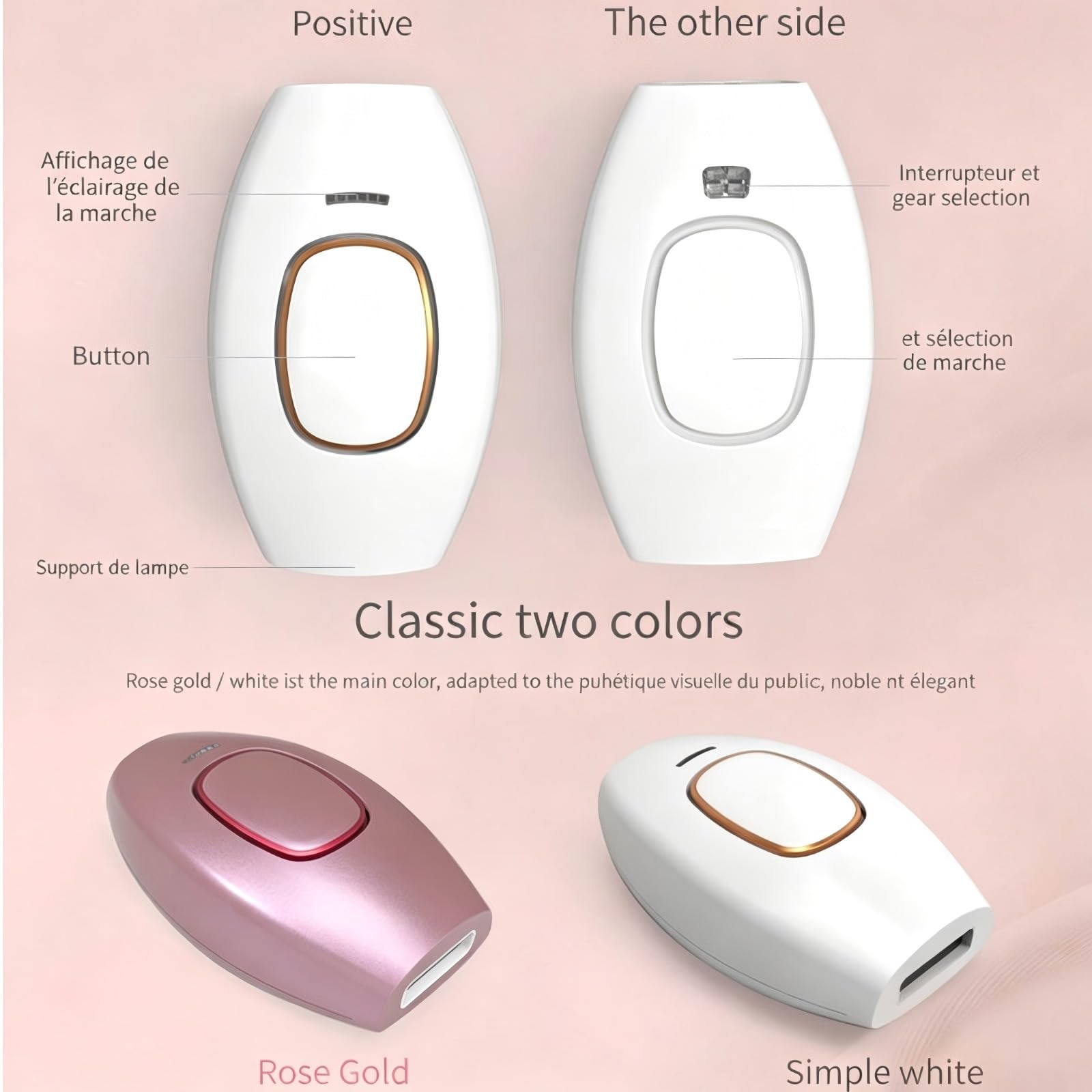 Solippy LOOP IPL Hair Removal Device à Lumière Pulsée, Epilateur Electrique