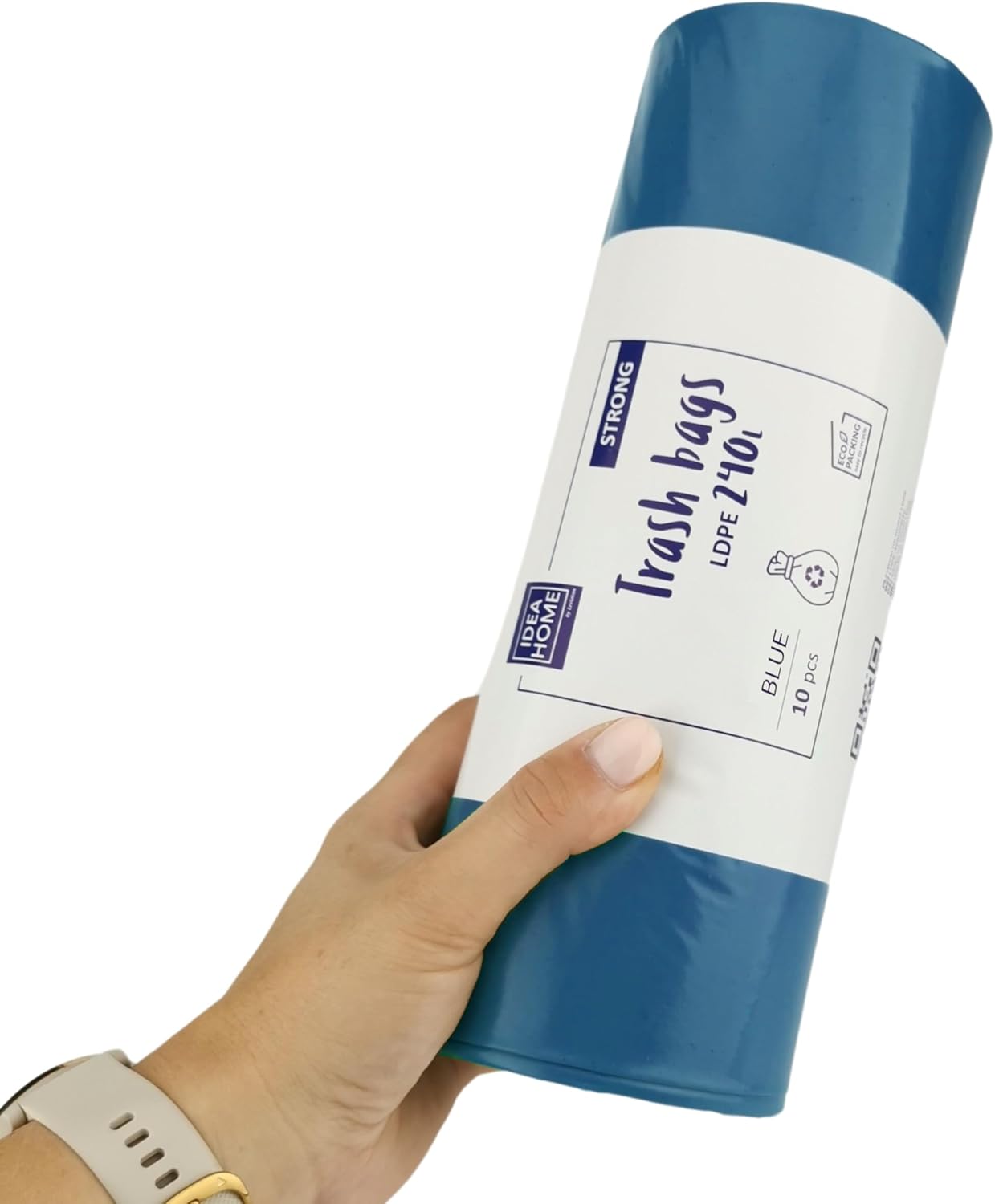 IDEA HOME 240L Heavy Duty Blue Kitchen Waste Bags (10 Pack)