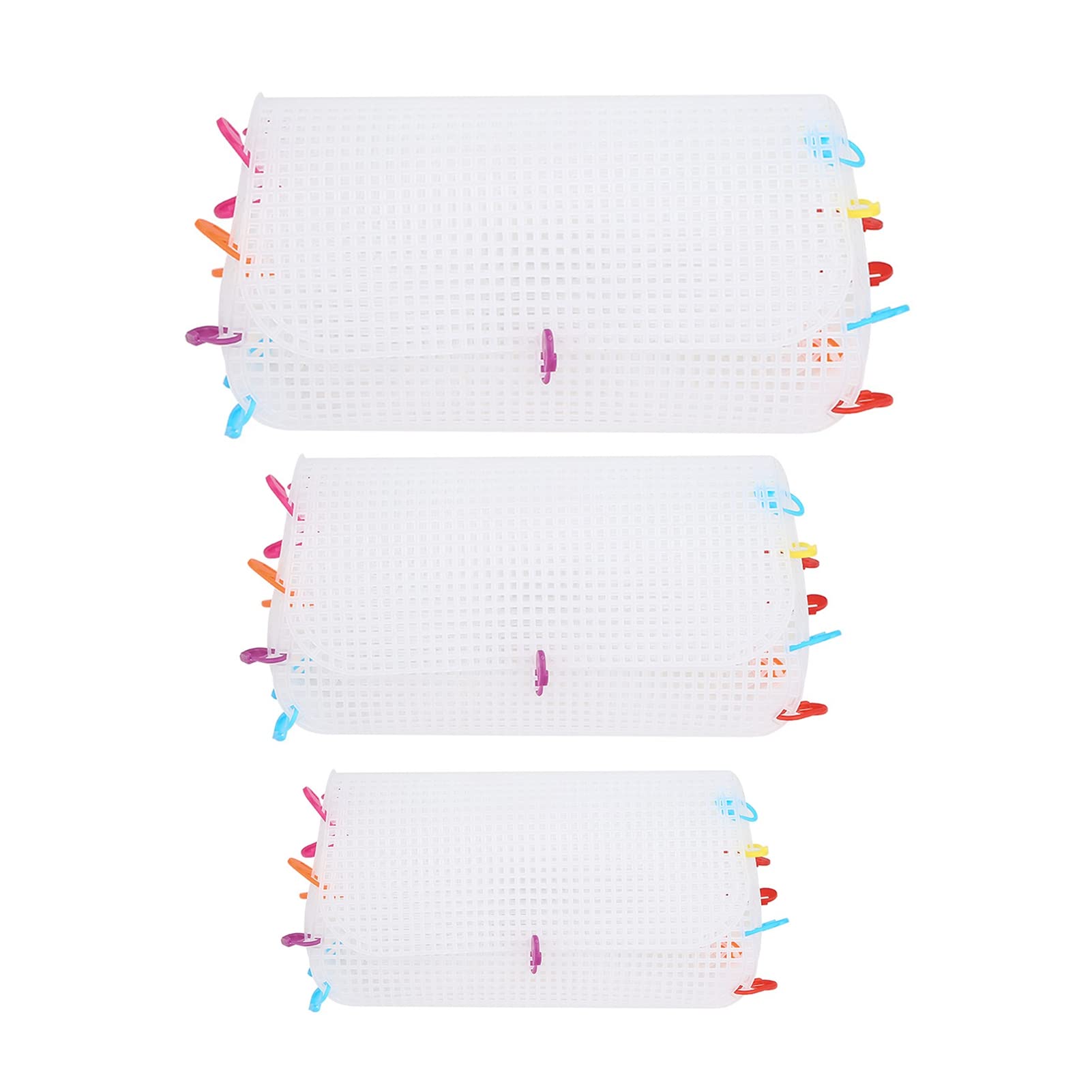 Shulemin 3Pcs/Set Embroidery Mesh Sheet DIY Convenient Plastic Crafting Purse Mesh Knitting Sheet for White