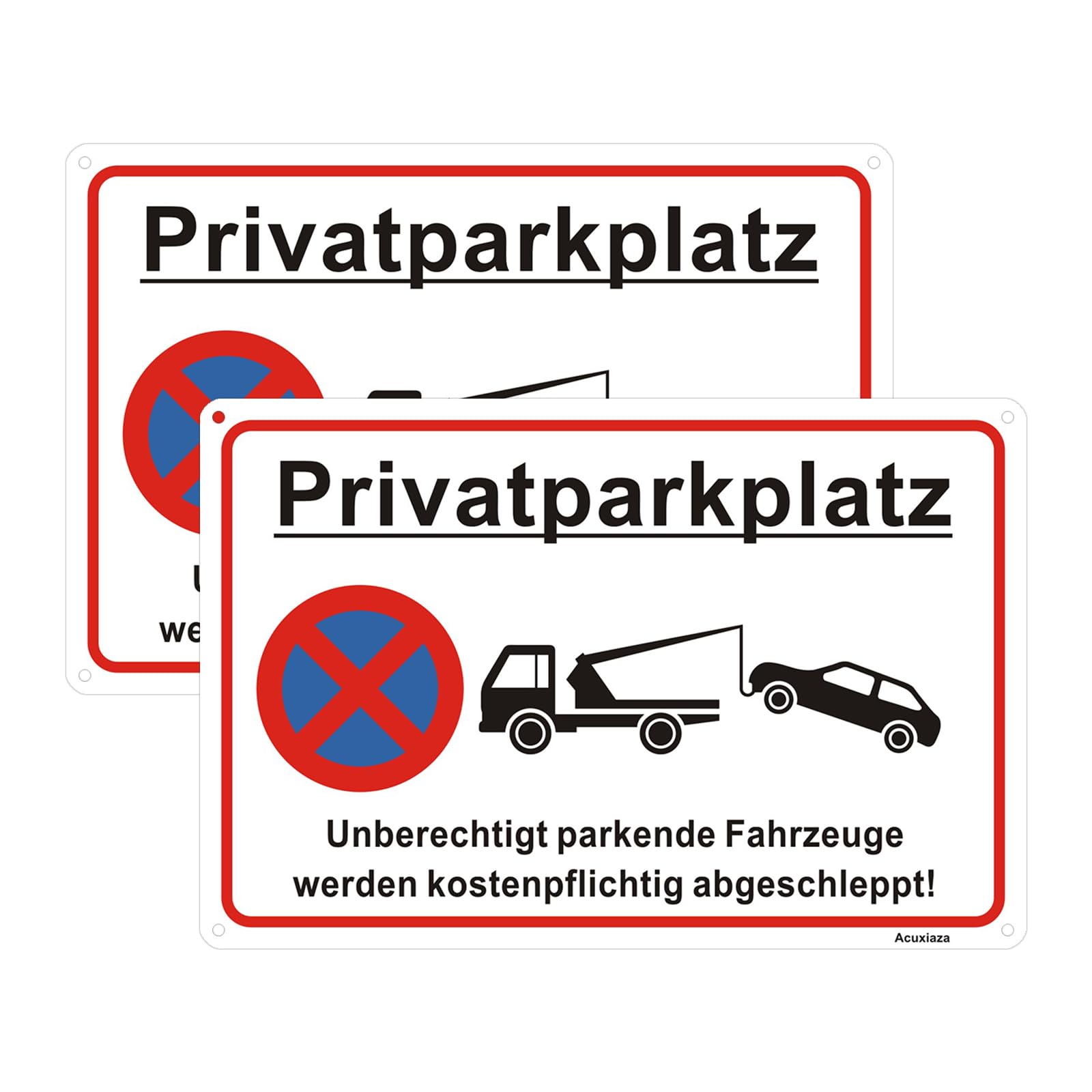 Acuxiaza 2 Stück Rauchen Verboten Schild 20x30 cm PVC Hartsc