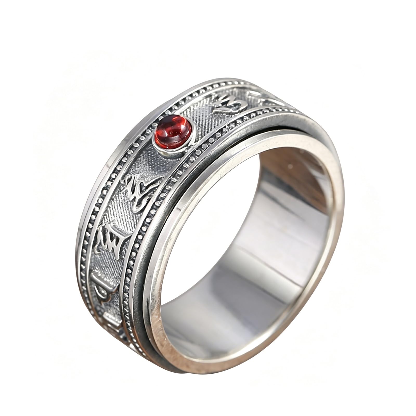 Bague en Argent 925 pour Homme Anti Stress