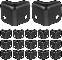 Vista 9 de DOITOOL Accesorios de audio 16 protectores de esquina de caja de metal, protector de esquina de mesa de cobre, protector de parachoques de esquina