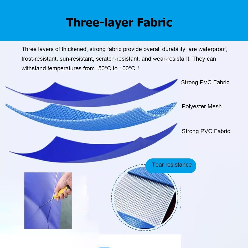 Vejiga De Agua Plegable - Tanque De Almacenamiento Portátil De Gran Capacidad Para Riego, Jardín Y Emergencias - Contenedor Flexible Para Agua Potable(Blue,1.5x1x0.85m/1000L/264.2gal)